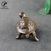 Статуэтка черепахи из цельной меди Настольные украшения Винтажные латунные фигурки черепах Модель игрушки Аксессуары для домашнего декора Чайный питомец
