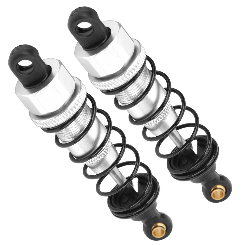 2 шт. RC амортизатор 82 мм алюминиевый сплав RC демпфер детали для апгрейда для Tamiya CC01 CC02Серебристый