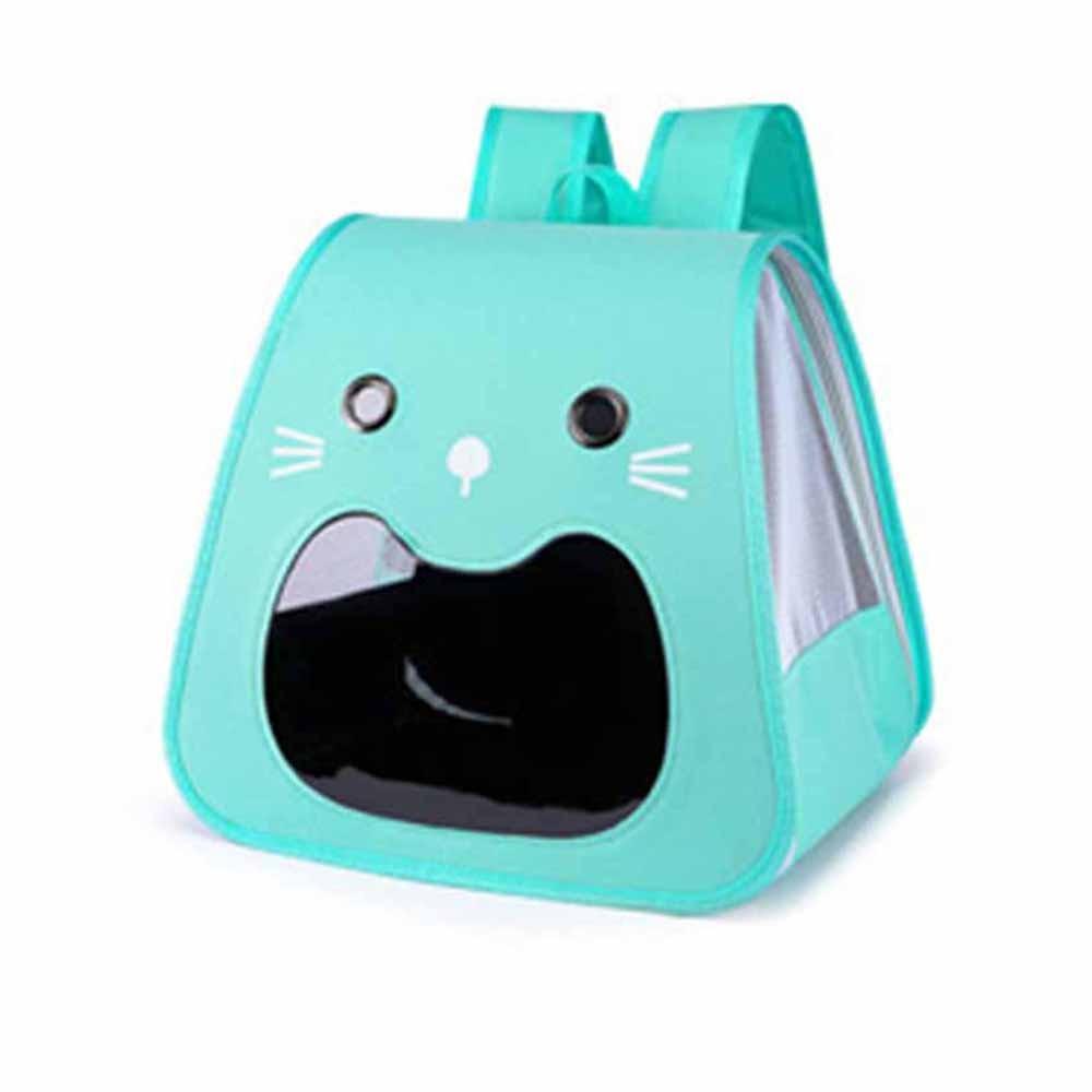 Foldable Cat Carrier Bag Large Capacity Breathable Kitten Carrying Bag Collapsible Hands-free Pet Travel Bag Animal Carrying