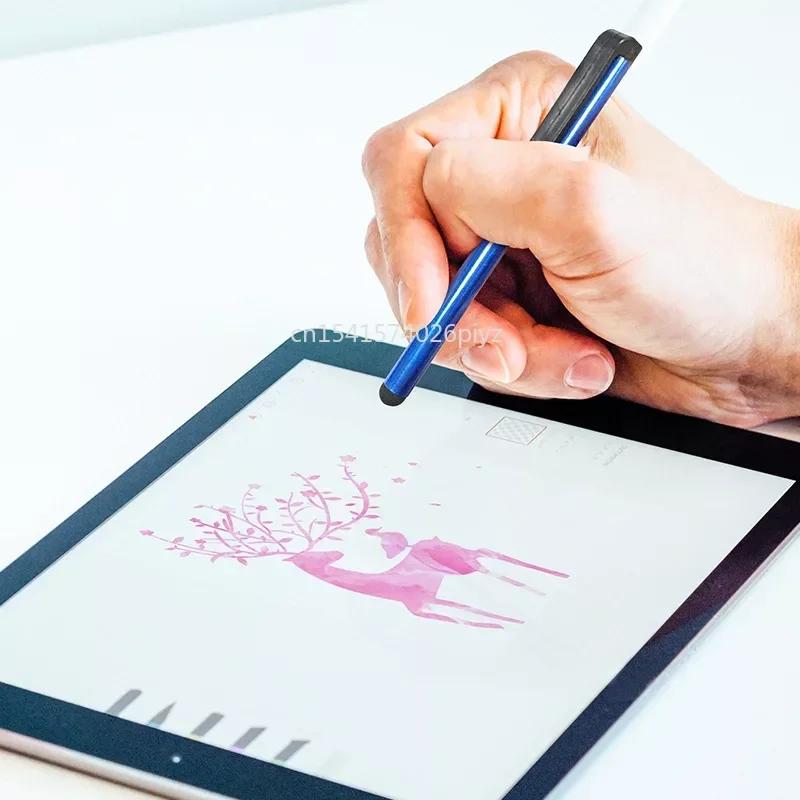 1 шт. Стилус с сенсорным экраном для iPad iPhone Samsung Емкостный сенсорный стилус-карандаш с клипсой для смартфона, планшета