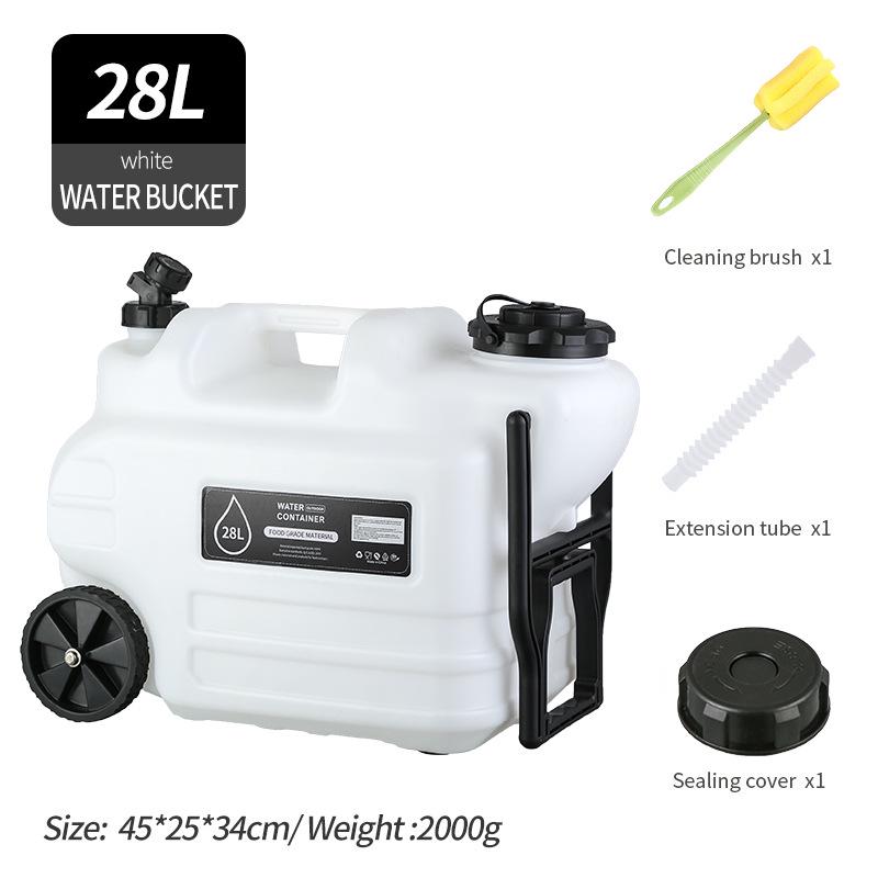 Car-Mounted Outdoor Camping Water Storage Tank with Faucet