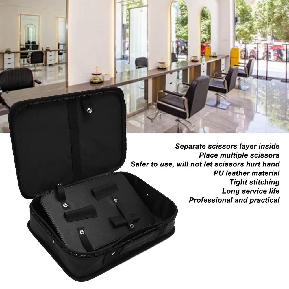 PU Barber Tool Bag Spacious Design Hair Cutting Grooming Kit Hairdresser Carrying Case  Travel Use
