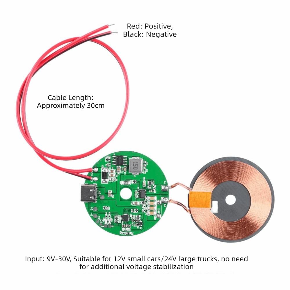5W/10W/15W/20W Fast Charging Circuit Board High Power Wireless Charging Module  Car Modification