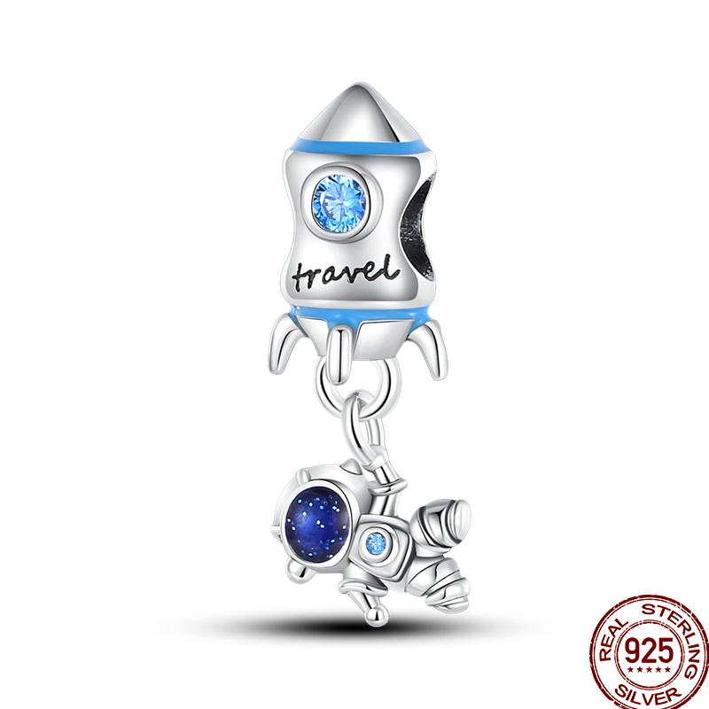 Copper Air Balloon Series Rocket Colorful Romantic Charm Beaded Beads Suitable For 3Mm Original Bracelet