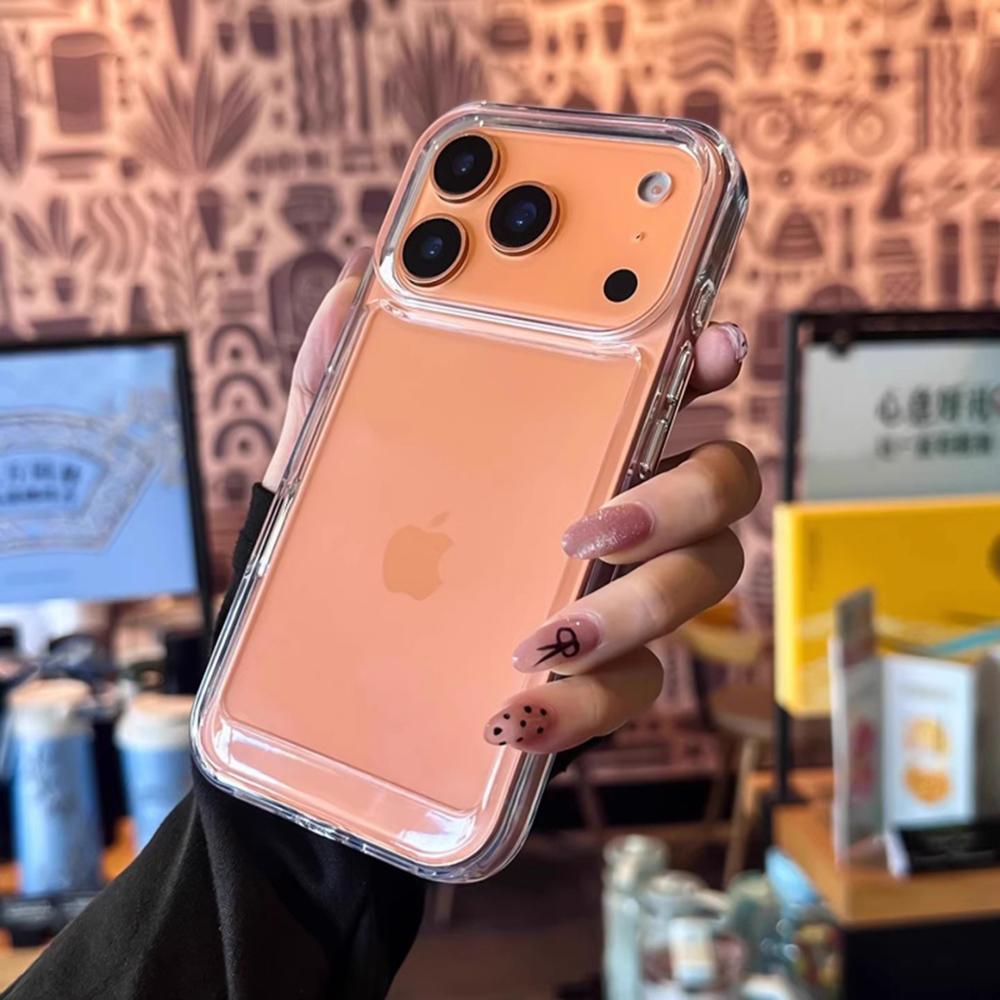 Новый прозрачный акриловый чехол для телефона iPhone 17 Pro Max 17 Air 16 15 14 13 12 11 Plus, мягкий противоударный бампер