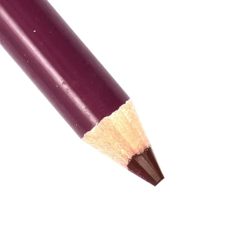 39Color Wood Lip Liner Водостойкий женский очаровательный карандаш для губ Макияж женский стойкий косметический инструмент Мягкий карандаш