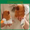 Pulling Keychain Capybara Plush Pendant Toy Mink Fabric Dog Crocodile Goose