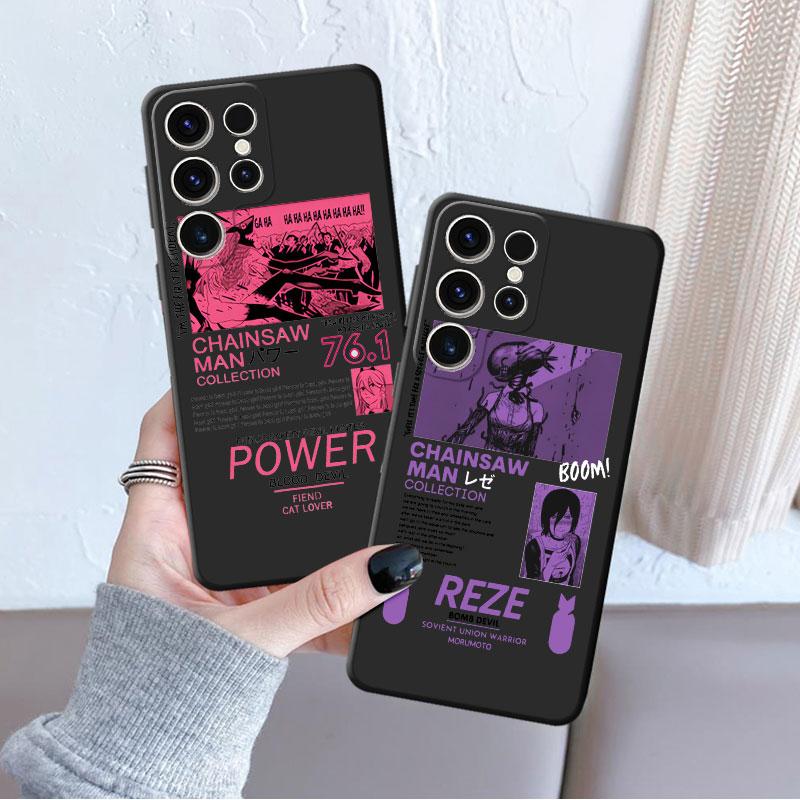 Чехол для телефона с рисунком аниме «Человек бензопилы» для Samsung Galaxy S10e S23 Ultra 5g S20 Fe S21 S8 S7 S22 Plus S10 S9, силиконовый чехол