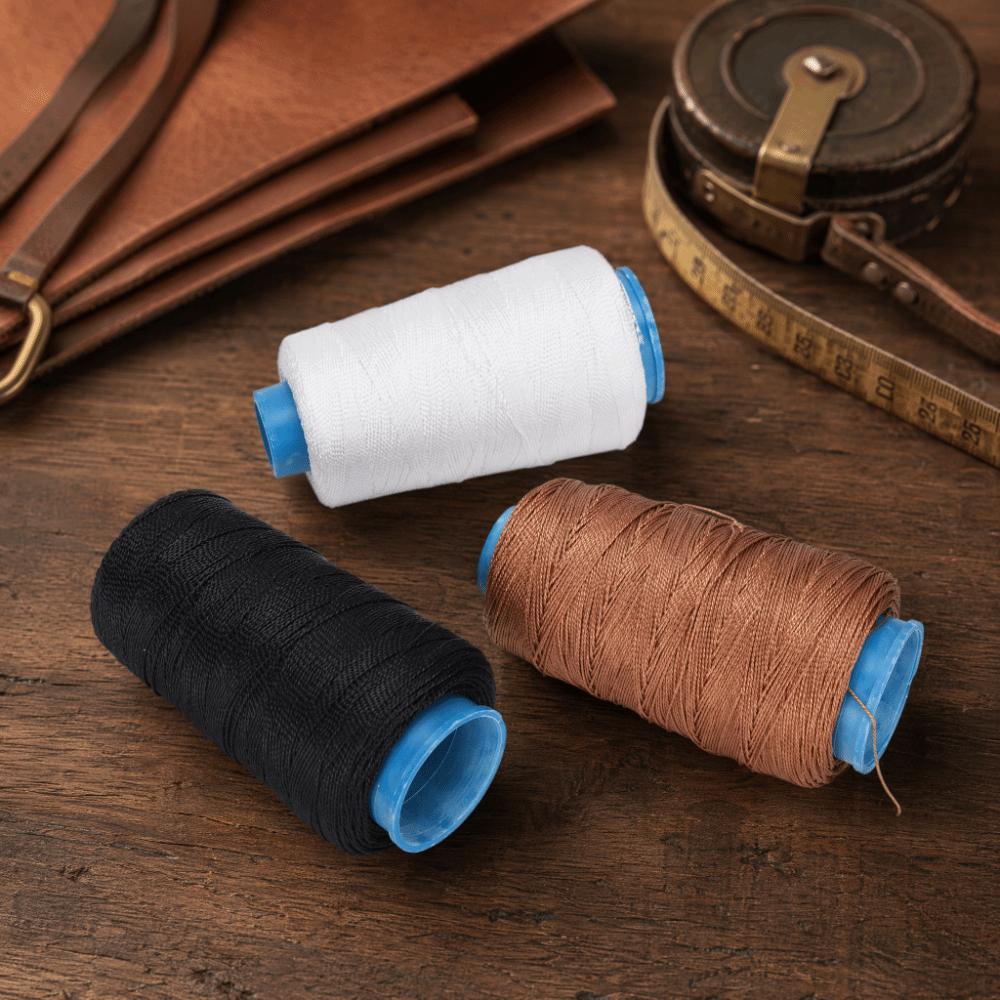3Pcs 3000 Yards Bonded Nylon Thread Polyester High Strength Thread  For Sewing Machine