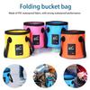 12 л Складное ведро для автомобиля, для рыбалки, кемпинга, ПВХ, для воды, ручное, водонепроницаемое, сумка для хранения U2E6