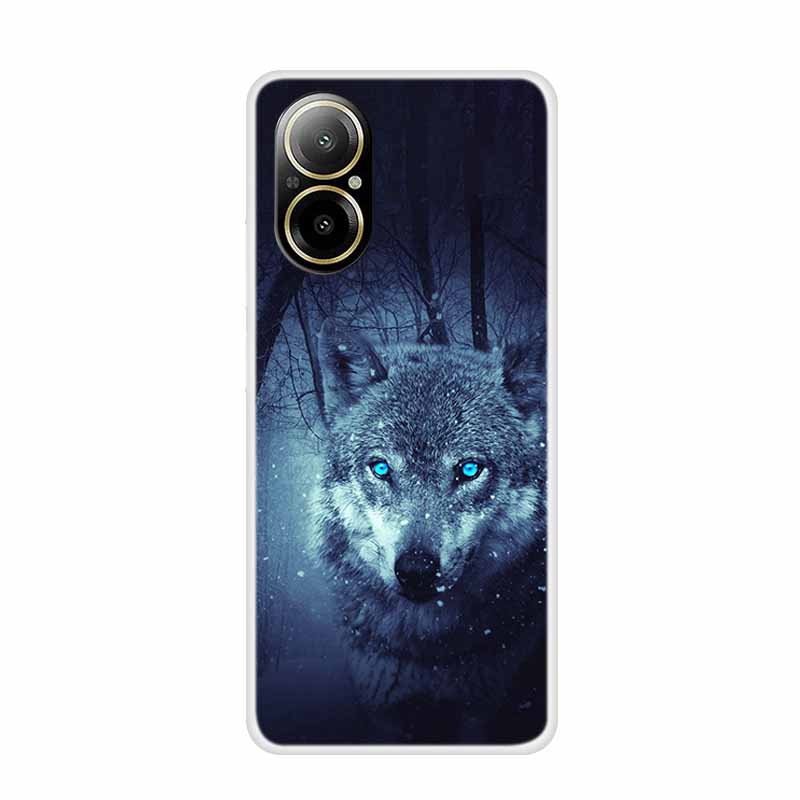 Мягкий чехол для Realme C67 с рисунком животных, роскошная силиконовая крышка для телефона Realme C 67, защитный прозрачный корпус, прозрачные чехлы