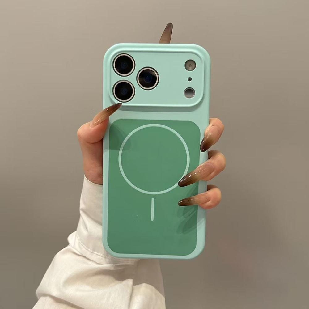 Оригинальный чехол из жидкого силикона чистого цвета для iPhone 17 Pro Max 17Pro 17 Air С крышкой для магнитной беспроводной зарядки Magsafe