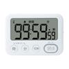 Sonic Timer Toki-Sapo 100-Hour Timer with Stand, Light-Up Notification, White, LV-3288-W