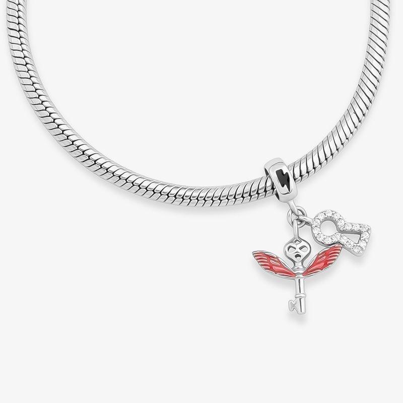 Новый медный кулон-шарм Мама Мальчик и Девочка Красный Фиолетовый Розовый Любовь Подходит для Оригинального Браслета Ожерелья Женские Украшения