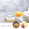 50 Pcs Cake Box Containers with Lids Packing Holder Slice Disposable Carrier Golden Boxes Clear Child