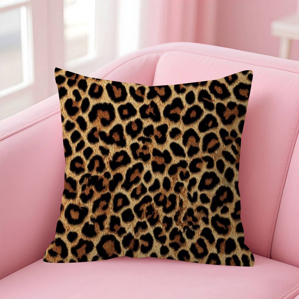 Fashion Leopard  Personalized Pillow Dust Cover Bedroom Kids Party Decoration Pillowcase Birthday Children Gift
