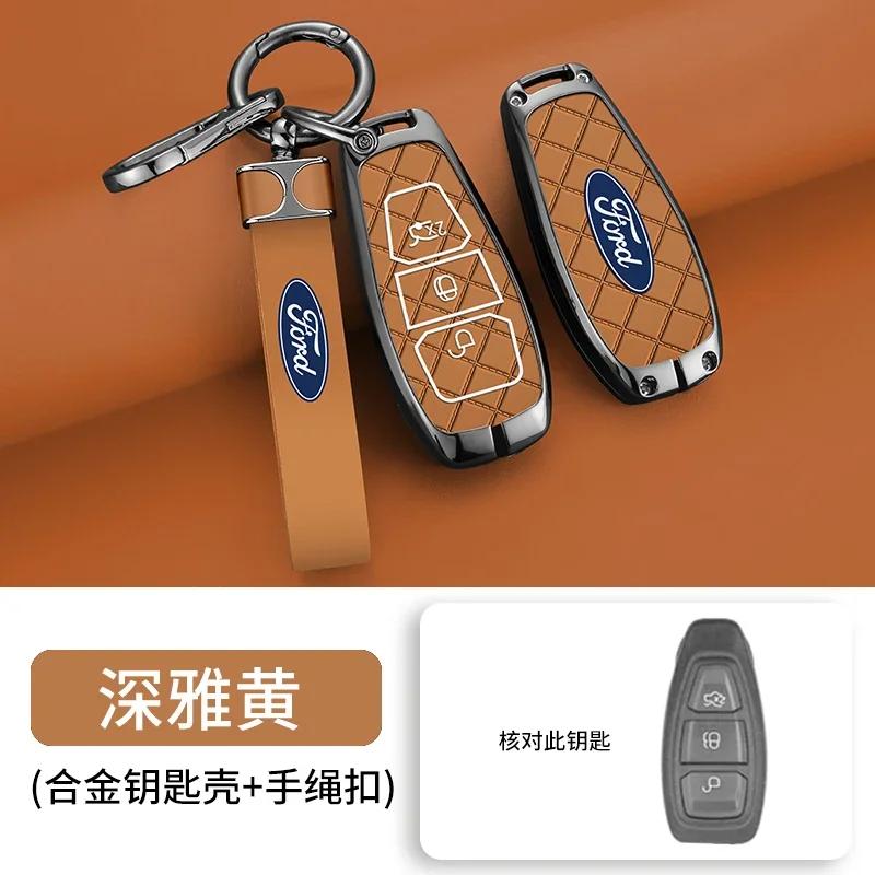 Car Sticker Hot For Ford Car Smart Remote Key Case Cover Shell Holder for Ford Focus 3 4 ST Fiesta Fusion Kuga Ecosport C-Max S-
