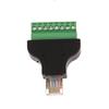 Компьютерное соединение и разъемы Разъем RJ45 (мама) на винтовые клеммы 8-контактный Разъем-удлинитель для Ethernet-кабеля