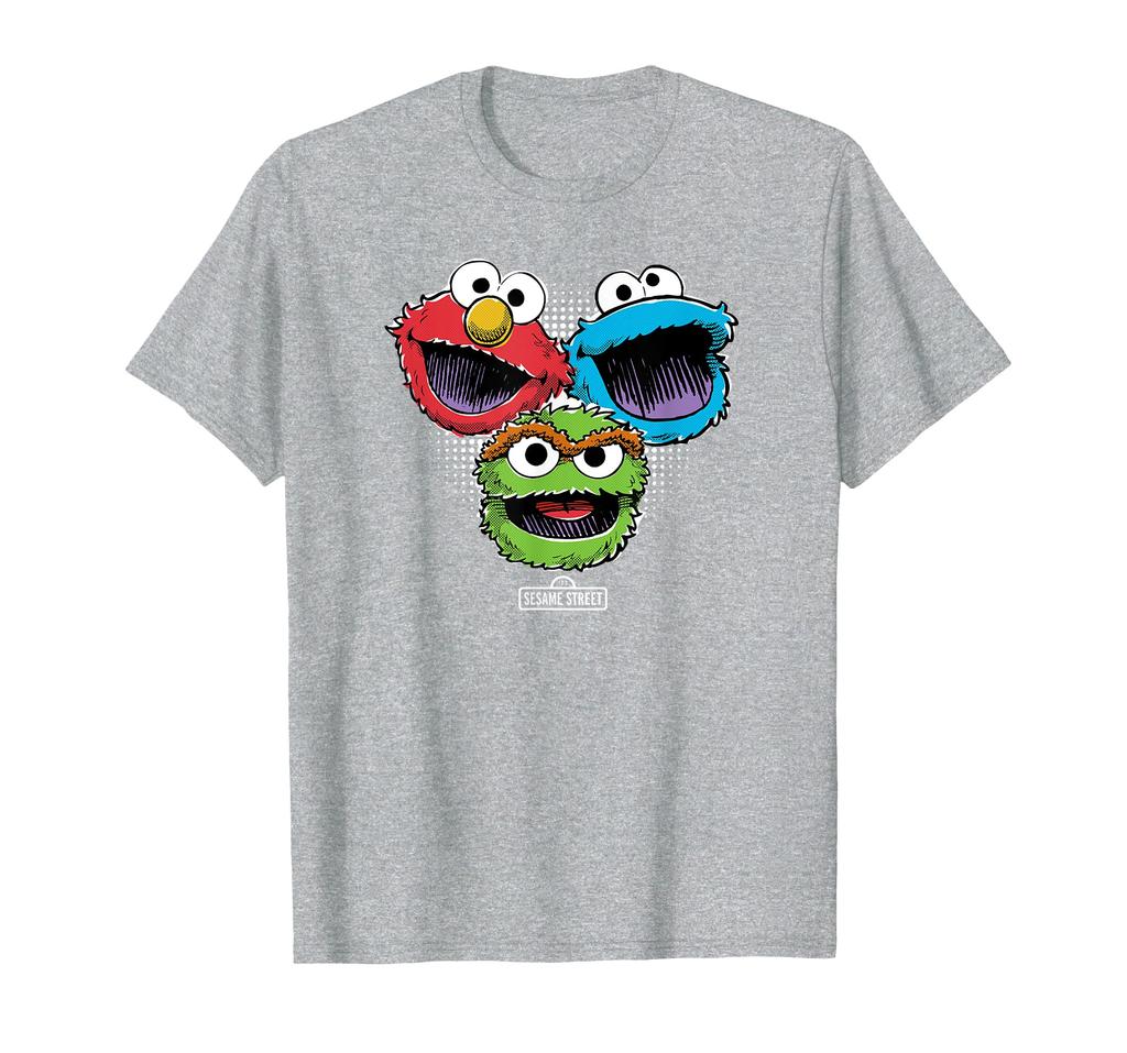 Sesame Street Halftone Heads T-shirt