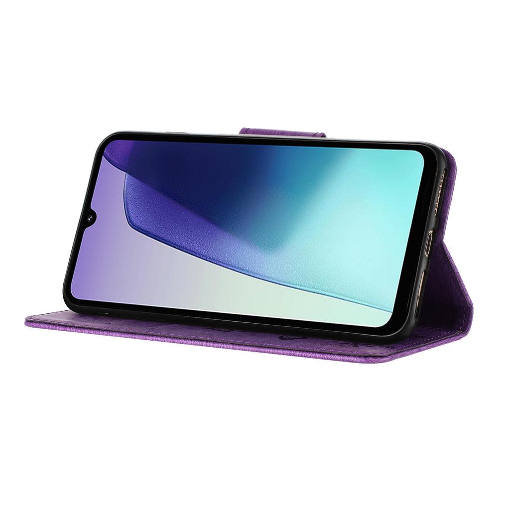 Для Xiaomi Poco C75 4G/Redmi 14R 5G/14C 4G Чехол Бабочки Цветок Кожаный Кошелек Книжка Чехол для Телефона