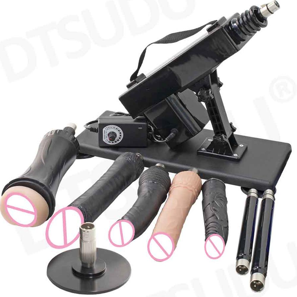 DTSUDU Автоматический женский вибратор Секс-машина Мастурбация Накачивающий пистолет Леди Вагина Анальный мастурбатор Взрослые эротические секс-игрушки для женщин