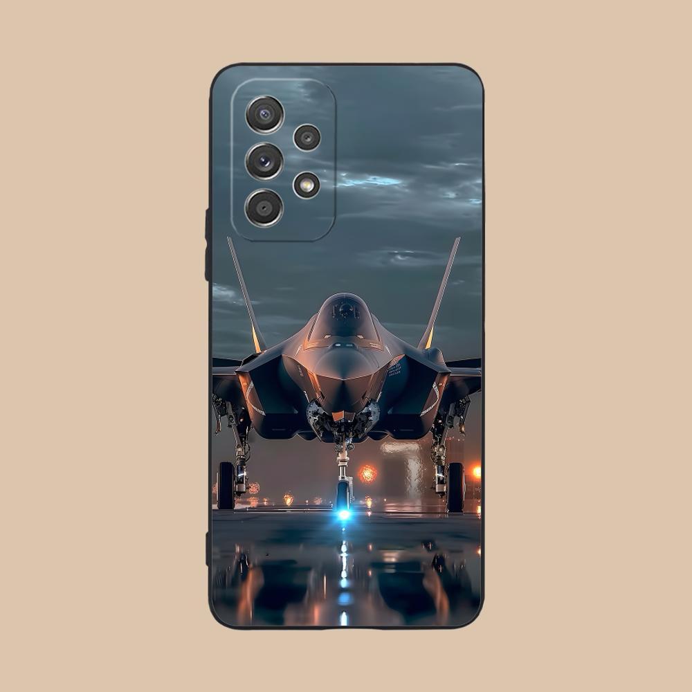 Чехол для мобильного телефона 'Самолет AirForce' для Samsung Galaxy M55 54 42 35 34 33 32 23 22 15 14 13 12 F55 5G Цветной Защитный чехол