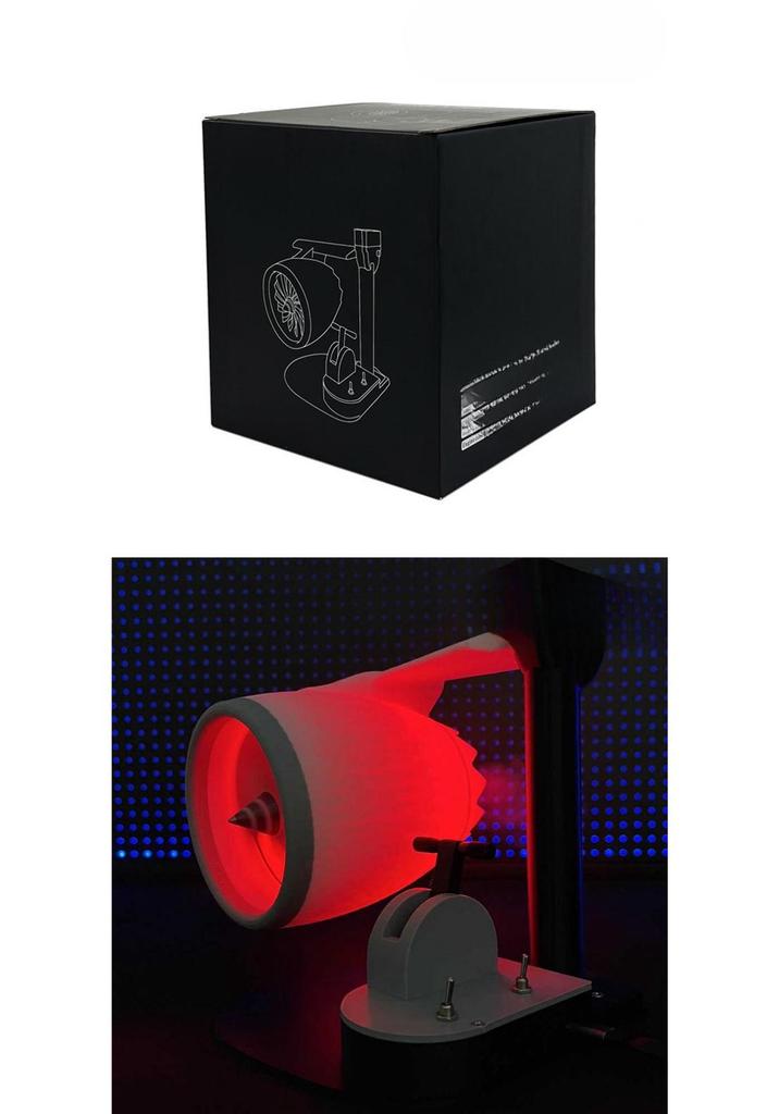 Desktop Turbo Fan with Humidifying Spray and Red Tail Light