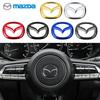 1 шт. ABS Наклейка на центральную эмблему руля автомобиля для Mazda 3 CX3 CX4 CX5 CX7 CX8 CX9 CX30 RX7 Atenza Axela Декор интерьера
