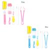 7pcs Head 360-degree Spout Cup Clean Sponge Rotating Baby Nipple Bottle Brush