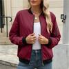 Женская свободная удобная повседневная модная однотонная куртка с длинными рукавами и карманом на молнии