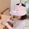 Summer Kids Hat Simplicity Solid Color Straw Visors for Kids Girl Boy Thin Breathable Hollow Children Sun Hat