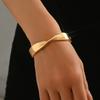 Популярный женский браслет геометрический нишевый дизайн гладкая поверхность металлический браслет универсальное высококлассное украшение
