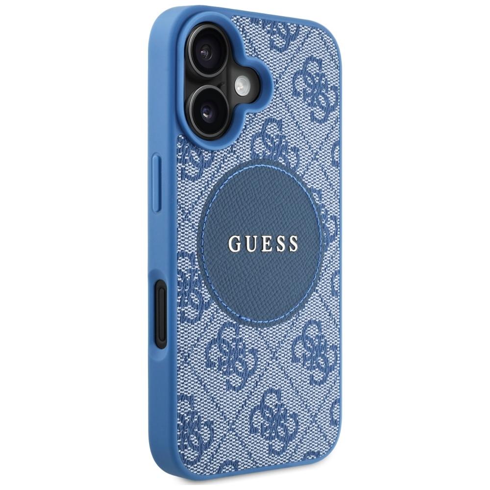 Etui do iPhone 16 Guess MagSafe Niebieskie