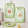 Creative Kids' Dual-Sided Food-Grade Plastic Fruit Cutting Board