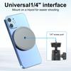 For Magsafe 1/4" Mount Magnetic Tripod Adapter With Screw Hole Photography Gimbal Universal Camera Tripod Phone Holder Accessory
