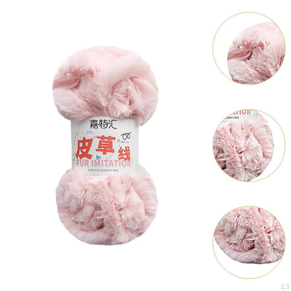 Толстая пряжа искусственный мех креативные аксессуары утолщенный 10 м длинный супер мягкий вязальный канат