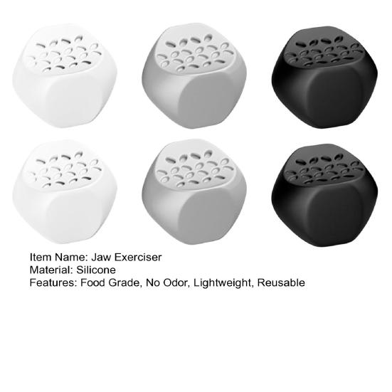 6Pcs Jaw Exerciser Silicone Jawline Shaper Food Grade No Odor Portable Face Powerful Jawline Trainer Facial Exerciser