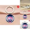 Angel Wings Heart Marine Design Glass Alloy Key Holder Keyring For Friends And Colleagues