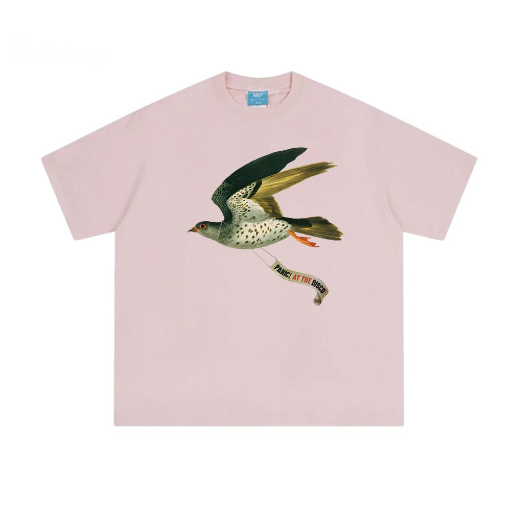 PIGEON TEE 2025 Паника! Футболки в стиле The Disco, удобные, 100% хлопок, одежда с графическим принтом Харадзюку, топы высокого качества