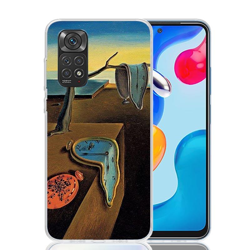 Salvador Dali Art Phone Case For Xiaomi Redmi Note 13 14 15 Pro Plus 12S 12 14S 11S 11E 10 10S 11 11T 5G 4G Cover Coque Redmi No