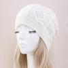 Men's and Women's Autumn and Winter Woolen Warm Ear Protecting Fashionable Cold Proof Pile Knitted Hats