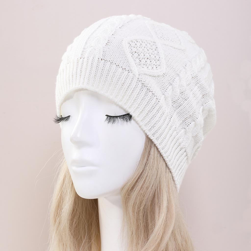 Men's and Women's Autumn and Winter Woolen Warm Ear Protecting Fashionable Cold Proof Pile Knitted Hats