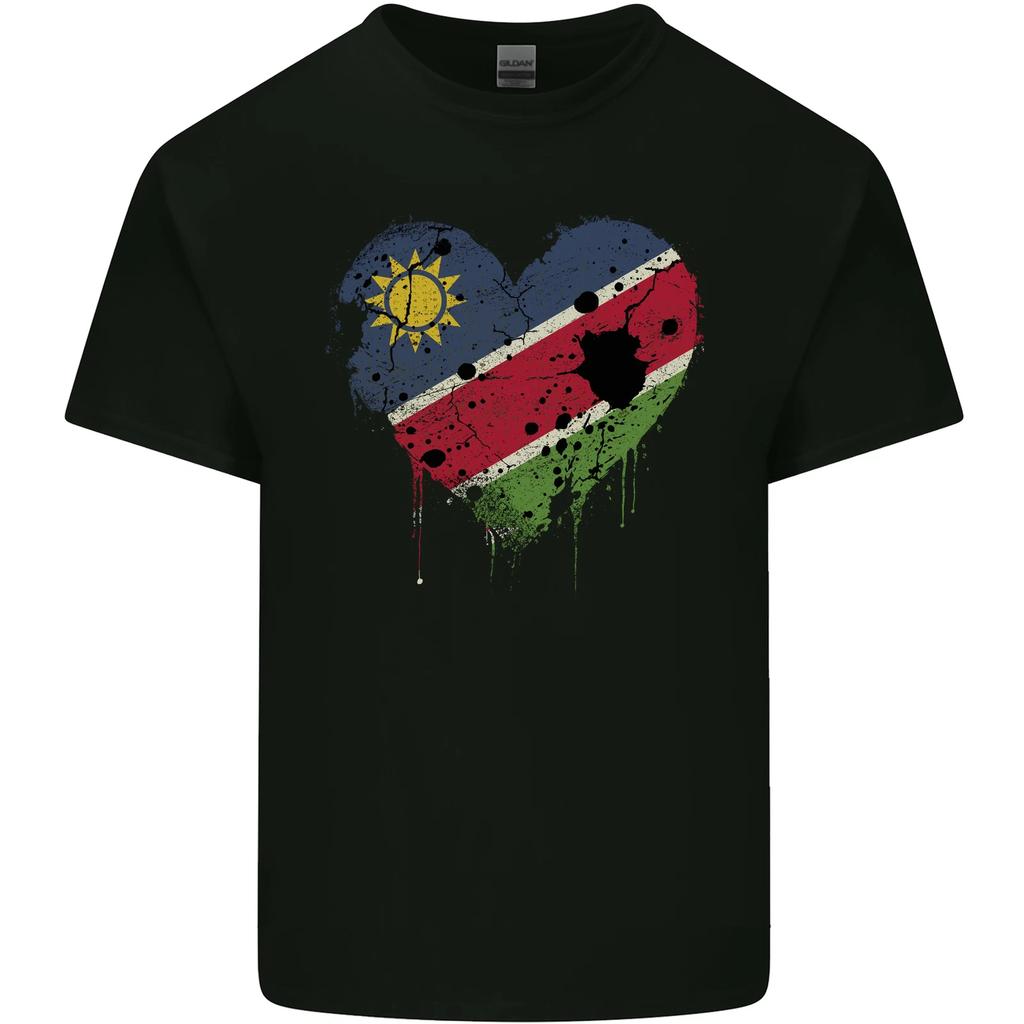 Love Namibia Flag Namibian Day Football Kids T-Shirt Childrens