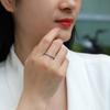 Серебряное кольцо с муассанитом S925, закрытое кольцо, ювелирные изделия