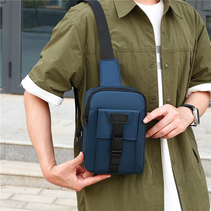 Мужская нагрудная сумка Модная наплечная нагрудная разгрузка Мужская спортивная сумка кроссбоди для мужчин Мини-сумка для телефона Сумка-тоут для путешествий