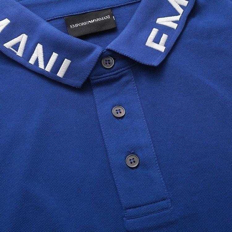 EMPORIO ARMANI SS23 Polo Shirt Men's Royal Blue 3R1FG4-1JTKZ-09A2