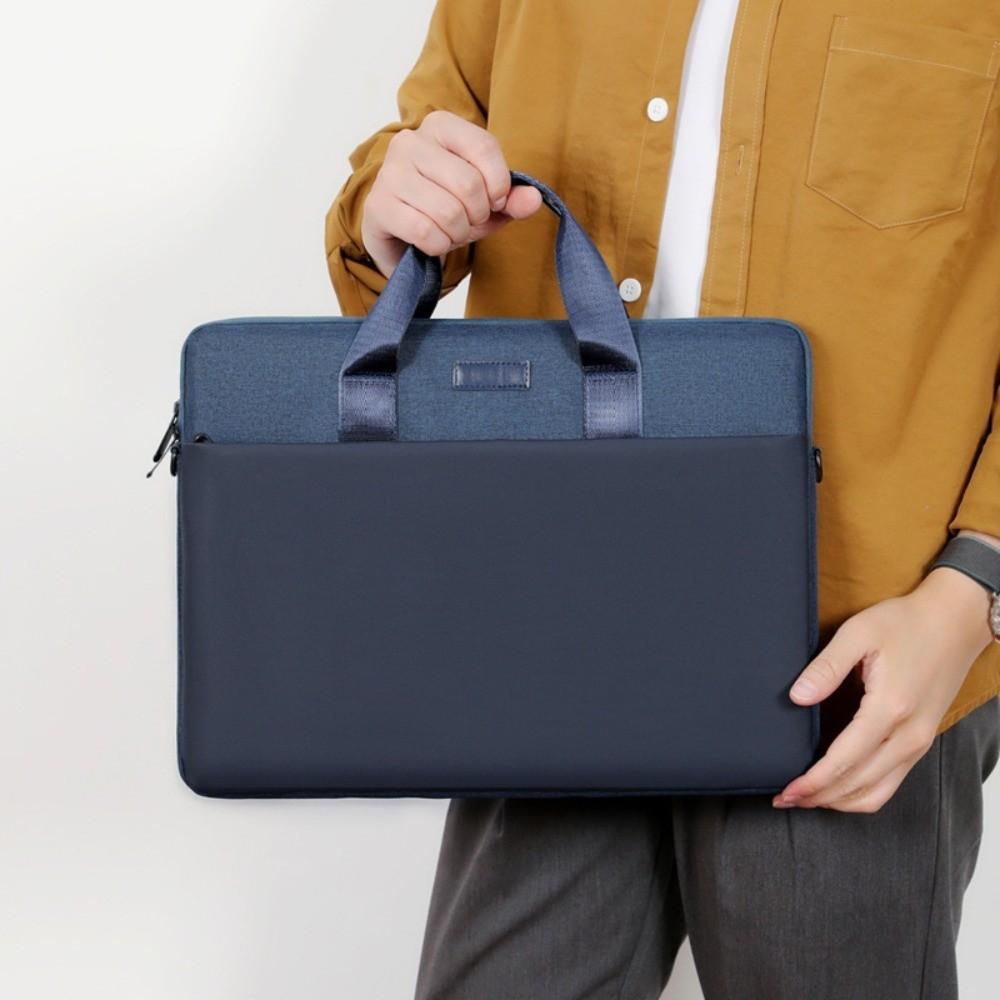 With Shoulder Strap Portable Laptop Bags Shockproof with Handle Business Laptop Bag Briefcase Wear-resistant Laptop Shoulder Bag