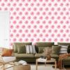 Wallpaper Pink Patterns White and Powder Pink for Living Room and Bedroom 50x1000