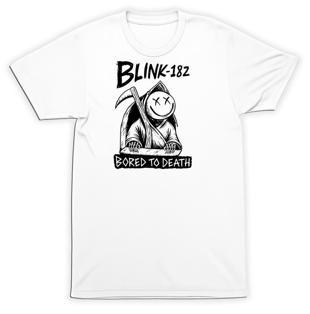 Футболка blink-182 Bored To Death с Жнецом – Классическая футболка поп-панк группы