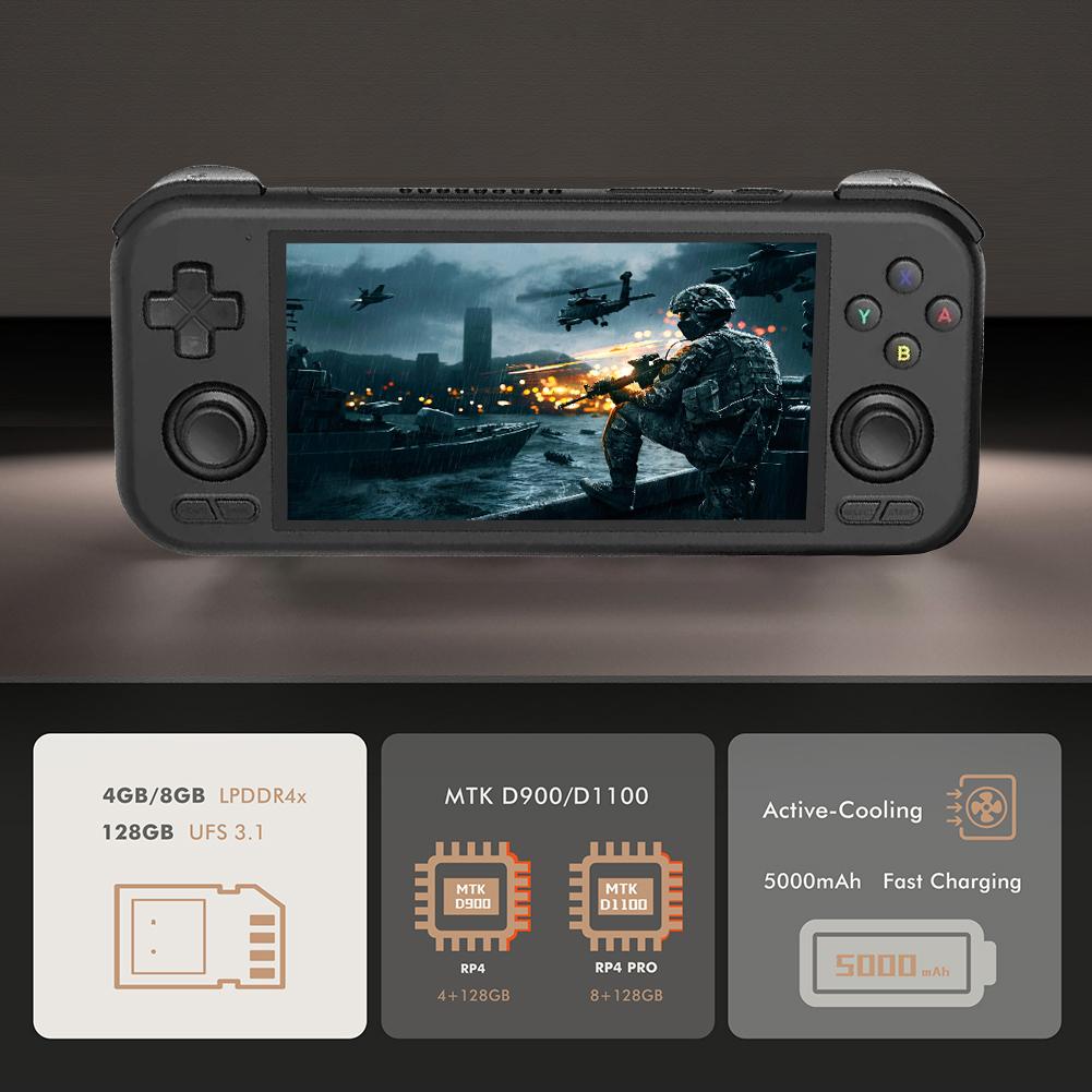 Retroid Pocket 4Pro Android портативная игровая консоль 8G+128GB ретро портативная игровая консоль 4.7-дюймовый сенсорный экран WiFi 6.0 BT 5.2